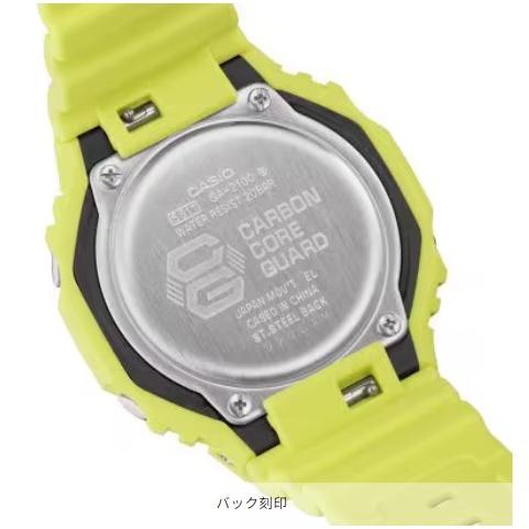 G-SHOCK GA-2100-9A9JF カーボンコアガード ワールドタイム バイオマス