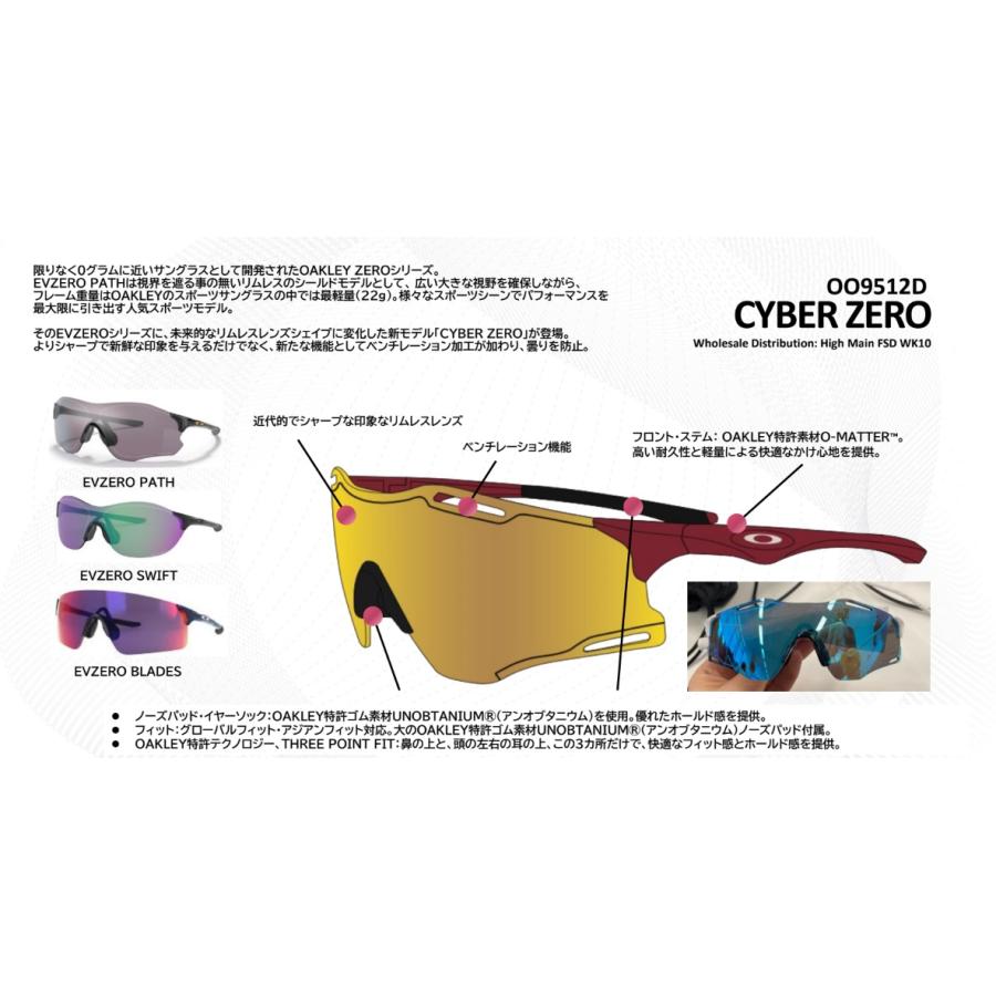 OAKLEY（オークリー） 正規保証書(押印)付 OAKLEY CYBR ZERO ( Low