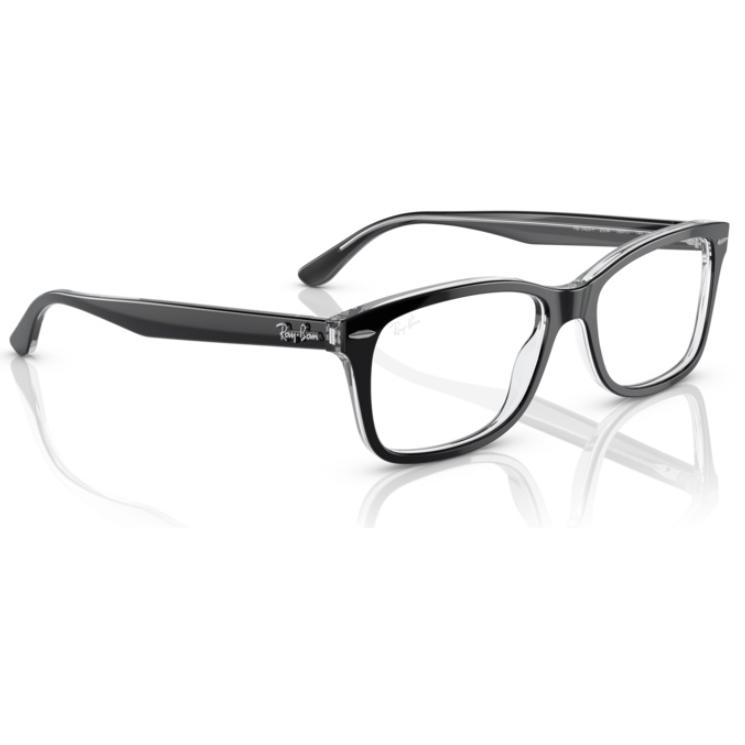 Ray-Ban ブラック RB 5428F メガネ(度あり対応) Ray-Ban 正規保証書(押印)付 RX5428F OPTICS ( Low Bridge Fit