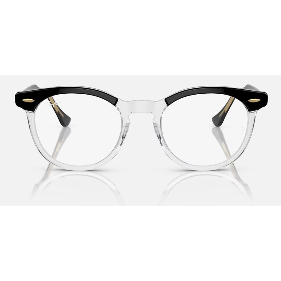 Ray-Ban RB 5598Fクリア/ブラック ラウンドメガネ Ray-Ban RB 5598Fクリア/ブラック ラウンドメガネ