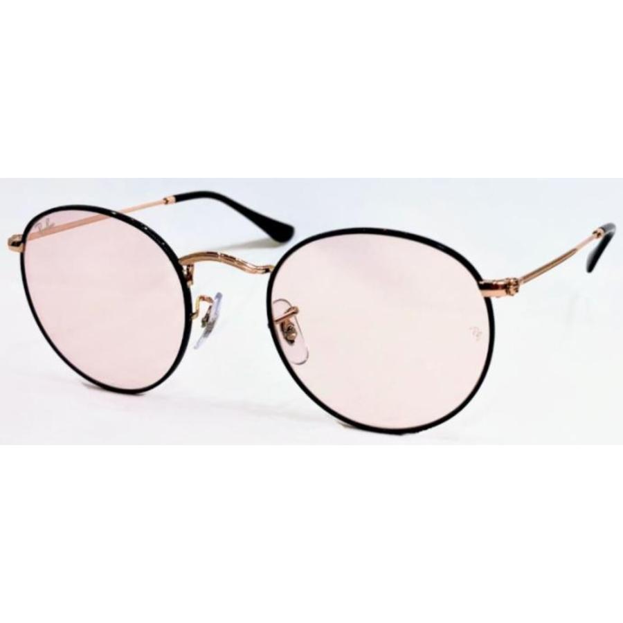 Ray-Ban rb3447v ライトピンク Ray-Ban RB3447 Round Metal S (50 - 21) with Blue lenses and