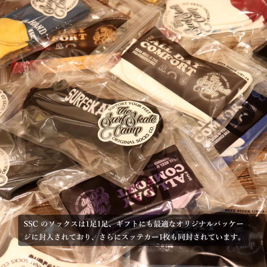 送料無料 サーフスケートキャンプ SURFSKATECAMP HANDSOME×SSC COLLEGE 日本製 MADE IN JAPAN メンズ ユニセックス 靴下 ソックス カリフォルニア 即納｜plusfavo｜09