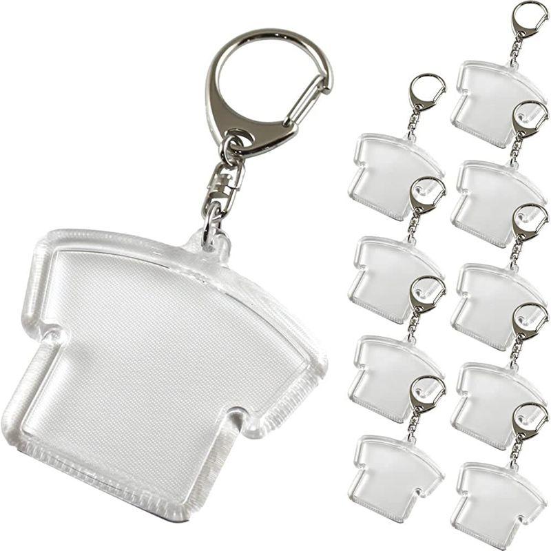 KH ユニフォーム型 10個セット 個包装用OPP袋付き ハメパチ キーホルダー Tシャツ 手作り アクセサリー 卒業 卒部 卒団 記念品 2022111817291900161Plus