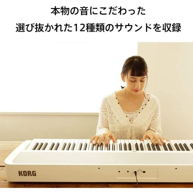 KORG 電子ピアノ B2 WH 88鍵 ホワイト 専用スタンドセット
