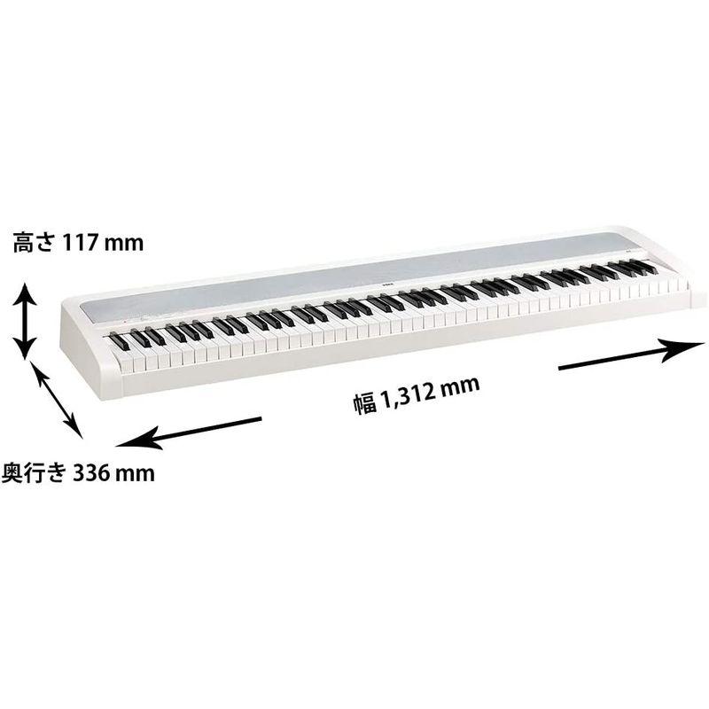 KORG 電子ピアノ B2 WH 88鍵 ホワイト 専用スタンドセット