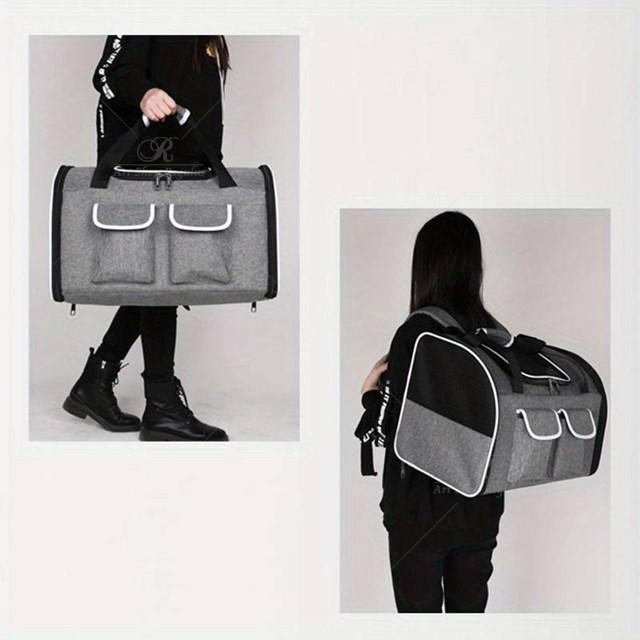 ファッション軽量犬バッグ、ポータブルキャットバッグ、ペット外出バッグ、多機能大容量犬バックパック |  | 04