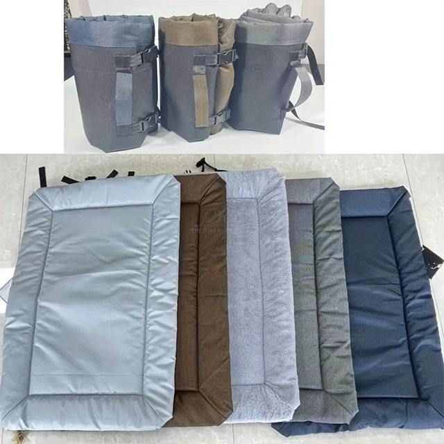 フォールダブルパッキングドッグベッド洗える防水旅行犬マットクッション |  | 01