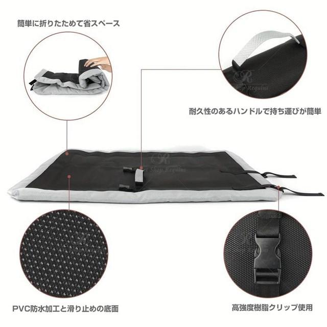 フォールダブルパッキングドッグベッド洗える防水旅行犬マットクッション |  | 03