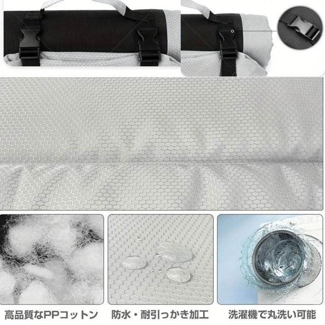 フォールダブルパッキングドッグベッド洗える防水旅行犬マットクッション |  | 04