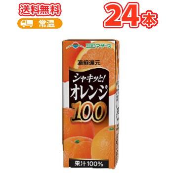 らくのうマザーズ　オレンジ100 200ml紙パック　24本入〔おれんじ オレンジ ジュース〕 | らくのうマザーズ