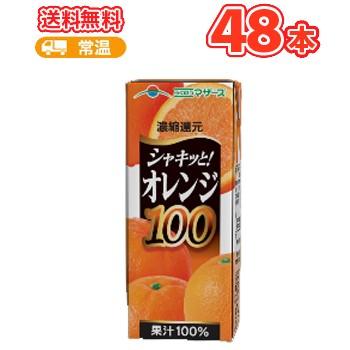 らくのうマザーズ　オレンジ100 200ml紙パック　24本入×2ケース〔おれんじ オレンジ ジュース〕 | らくのうマザーズ