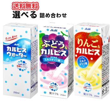 カルピスウォーター ぶどう　アップル パック　72本セット エルビー カルピスシリーズ3種類から3種類選べる72本/カルピス