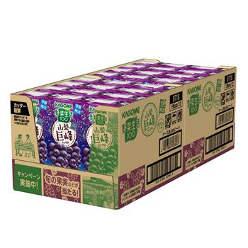 野菜生活100 カゴメ 山梨巨峰ミックス 195ml ×24本入 紙パック〔葡萄