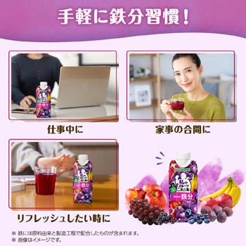 カゴメ 私のフルーツこれ一本　１日分の鉄分 330ml×12本入/2ケース 紙パック〔フルーツジュース 果実飲料 鉄分〕季節限定 | フルーツこれ一本 | 04