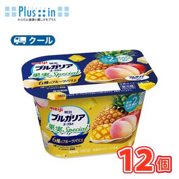 明治ブルガリアヨーグルト果実Special 6種のフルーツバリエ　180g×12個/クール便　食べる　ヨーグルト　フルーツヨーグルト　白桃　パイン　マンゴー | 明治ブルガリアヨーグルト