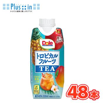 雪印 メグミルク　Dole トロピカルフルーツティー　330ml×12本入【4ケース】紙パック　紅茶　tea　フルーツティー | 雪印メグミルク