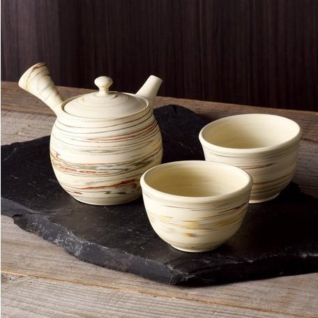 常滑焼急須 憲児白練込急須 : Plus K Trading - 通販 - Yahoo