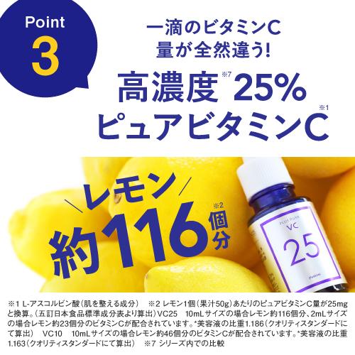 プラスキレイ ピュアビタミンC25％配合 美容液 高濃度 生ビタミンC