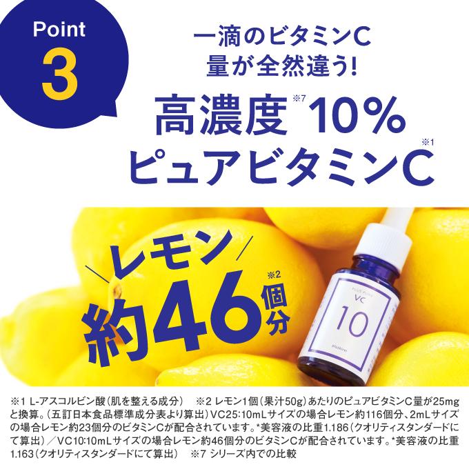 プラスキレイ ピュアビタミンC10％配合 美容液 高濃度 生ビタミンC