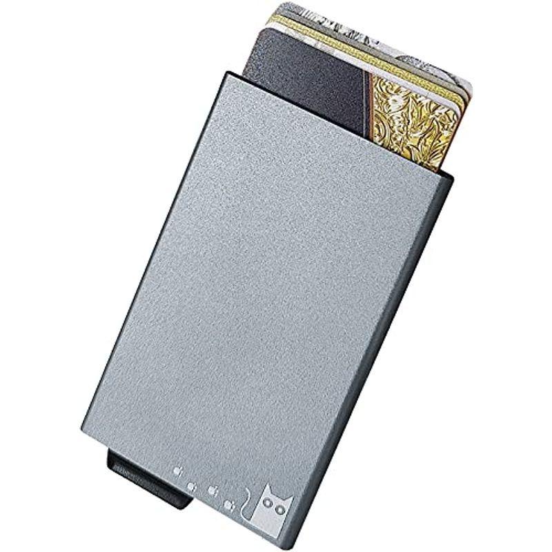 513円 今季ブランド Xsimant クレジットカードケース スキミング防止 磁気防止 スライド式 スリム メンズ レディース Gray