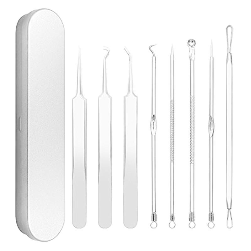 Pinkiou 角栓 ピンセット 角栓取り 毛抜き コメドプッシャー 毛穴ケアキット にきび取り 黒ずみ取り 毛穴角栓 粉瘤 鼻ケア ステン Wcnm6nyib1 美容家電 Editorialdismes Com