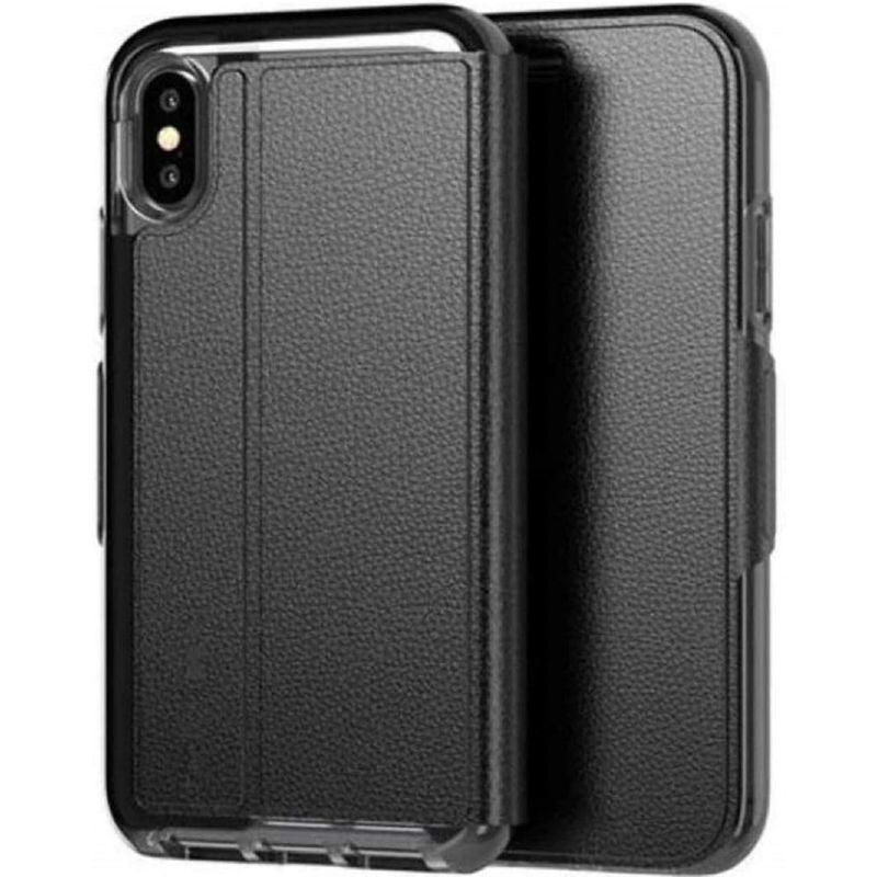 Tech21 Evo Wallet iPhone Xs Max スマホ ケース ブック型 カバー アイホン (ブラック) 並行輸入品