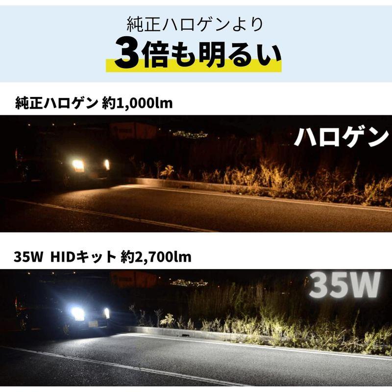 fcl.(エフシーエル)　H7　35W　6000K　フォグランプ　HIDキット　HID　車検対応　バルブ　白　ヘッドライト　ホワイト　12V