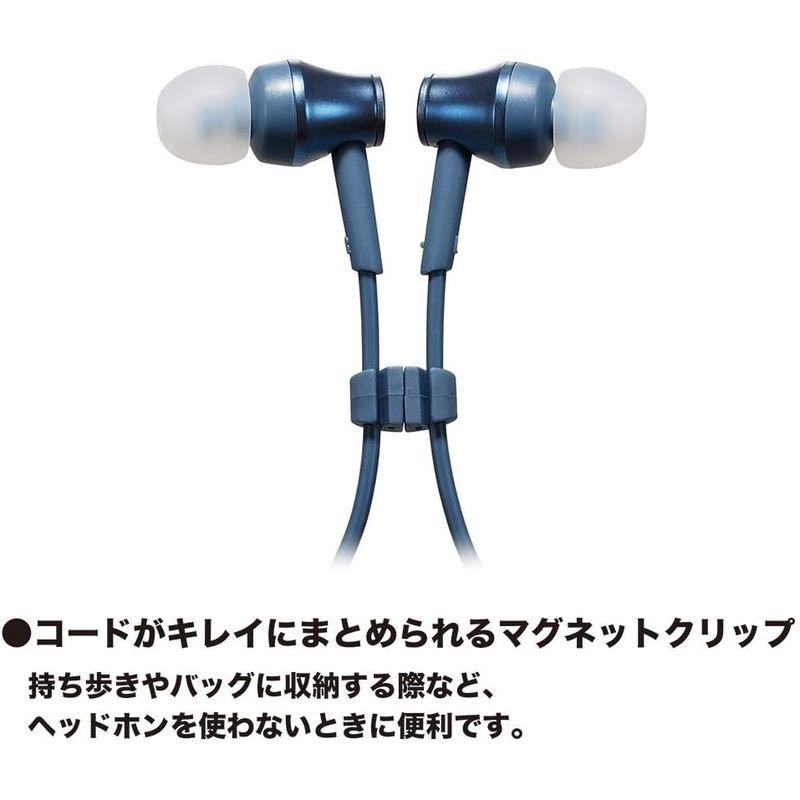 売り直営 audio technica (オーディオテクニカ) ワイヤレスイヤホン ATH-CKR500BT BL ワイヤレスイヤホン ブルー