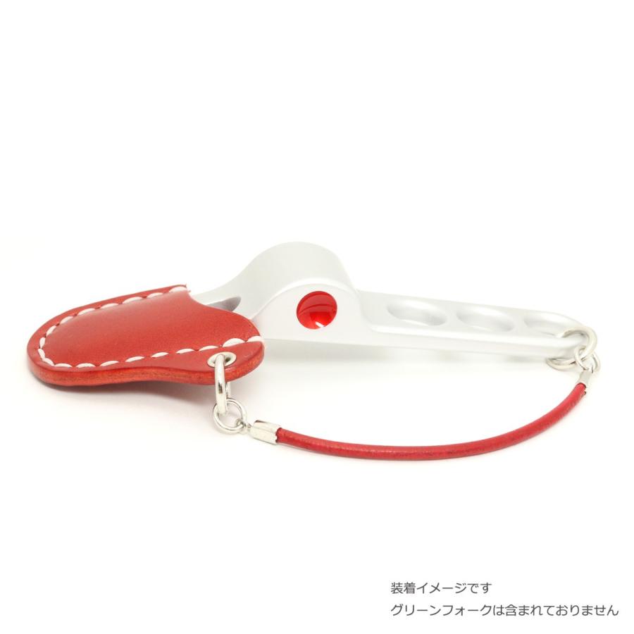 スコッティキャメロン グリーンフォーク 専用栃木レザーケース　赤革 X 白糸 | SCOTTY CAMERON | 03