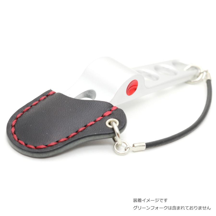 スコッティキャメロン グリーンフォーク 専用栃木レザーケース　黒革 X 赤糸 | SCOTTY CAMERON | 02
