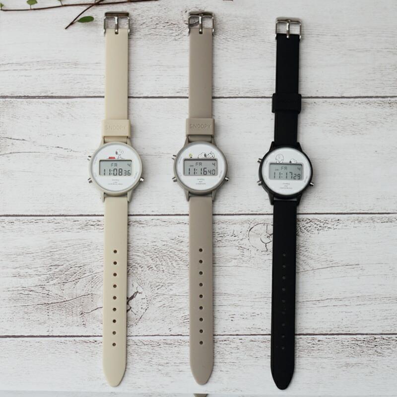 スヌーピーデザイン デジタル腕時計 smart canvas 電池切れ スヌーピー