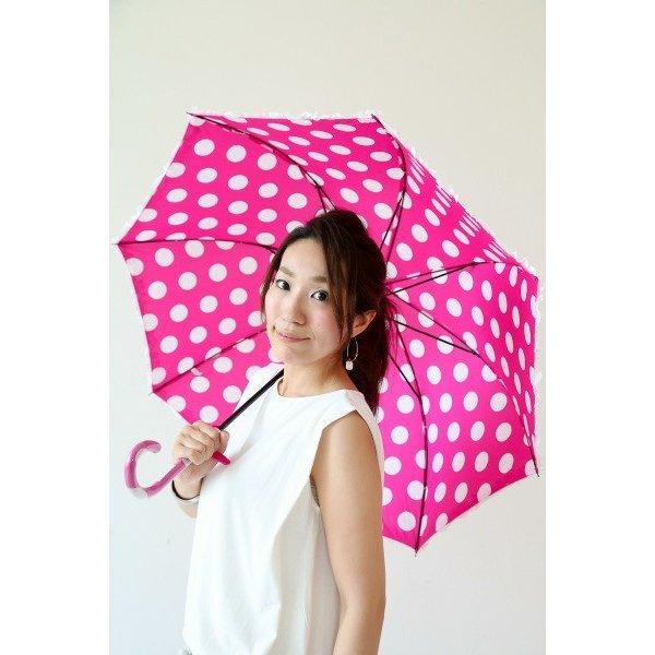 キャンディポップフリル傘 ピンク JKO-15 Cafe dimly かさ カサ 60cm 女性用 プレゼント 母の日｜plusmart｜02