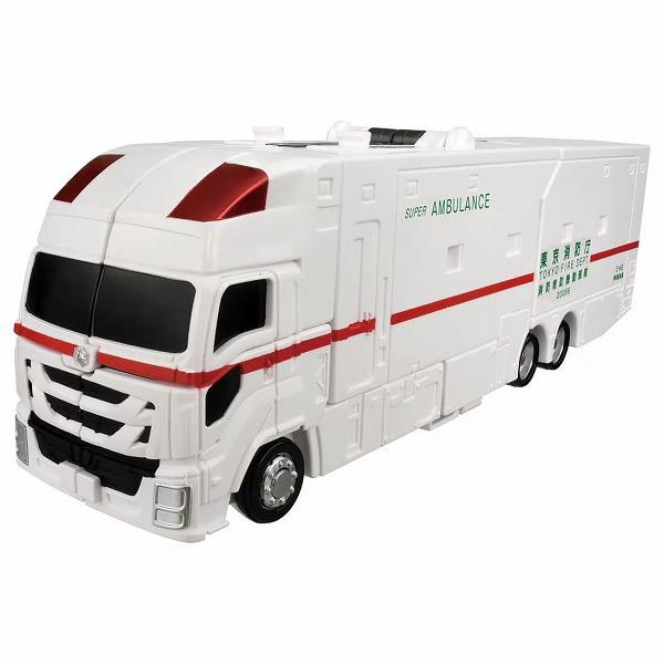 トミカ ジョブレイバー TJBDX ハイパーレスキューブレイバー レッドサラマンダー＋スーパーアンビュランス DXセット タカラトミー ギフト プレゼントの画像
