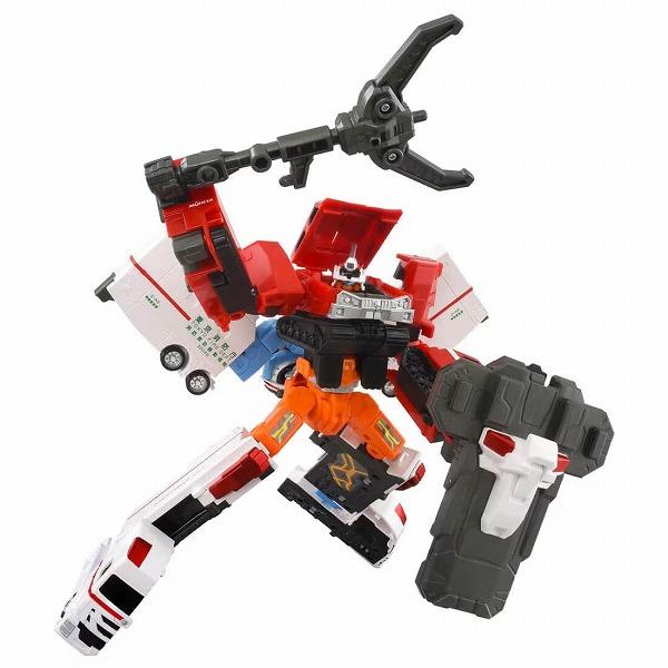 トミカ ジョブレイバー TJBDX ハイパーレスキューブレイバー レッドサラマンダー＋スーパーアンビュランス DXセット タカラトミー ギフト プレゼントの画像