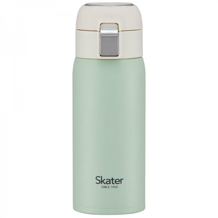 ステンレスワンタッチボトル350ml クスミグリーン STOT3 スケーター