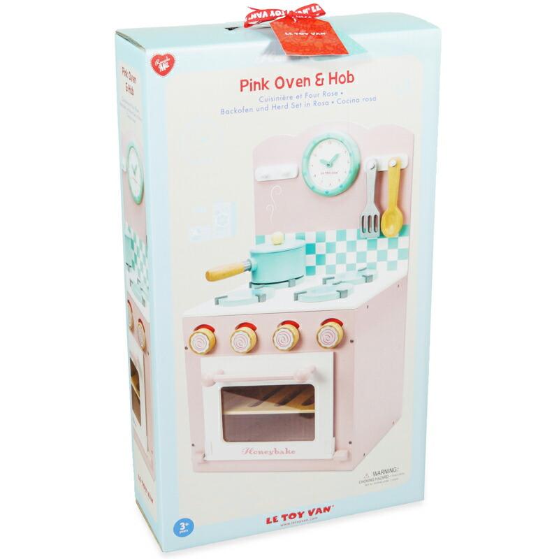 ミニキッチン(ピンク) TV0130 ルトイヴァン 3歳 4歳 木製 ごっこ遊び 知育玩具 出産祝い 誕生日 子供 男の子 女の子 レトイバン ギフト ポイント利用の画像