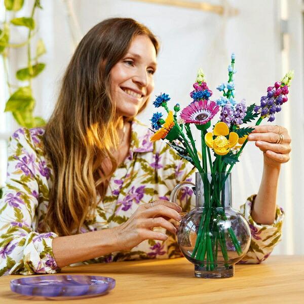 レゴ アイコン ワイルドフラワーブーケ 10313 LEGO プレゼント ギフト おもちゃ ブロック 花 フラワー インテリアの画像