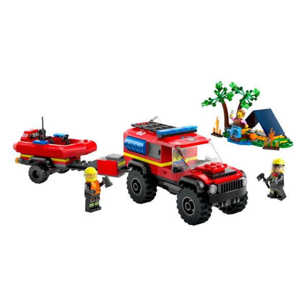 LEGO CITY レゴ シティ 4WD消防車とレスキューボート 60412 おもちゃ