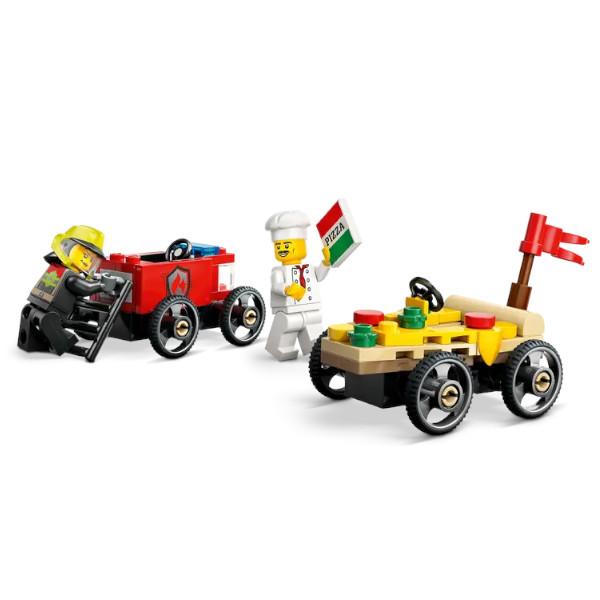 LEGO CITY レゴ シティ ピザ屋と消防車 レースカーパック 60458