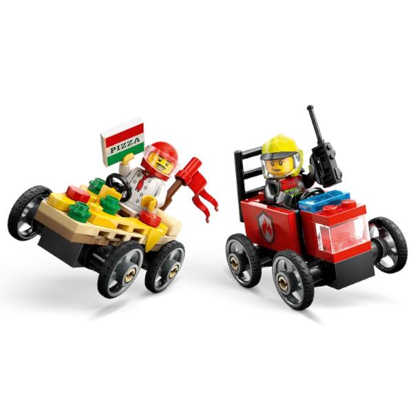 LEGO CITY レゴ シティ ピザ屋と消防車 レースカーパック 60458