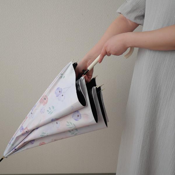 晴雨兼用ジャンプ傘 ハナノナ JK-168 日傘 長傘 55cm レディース