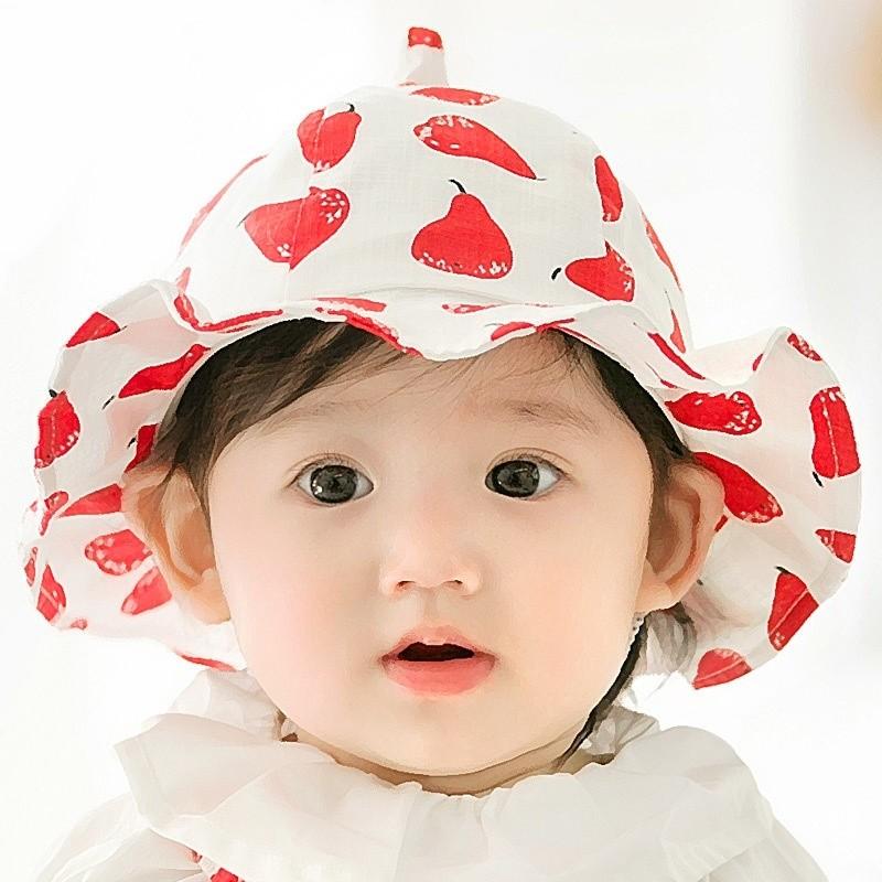 とんがり帽子 チューリップハット ベビー帽子 ベビーキャップ ハット ぼうし 赤ちゃん Baby 女の子 女児 フルーツ柄 可愛い カジュアル プラスナオ Paypayモール店 通販 Paypayモール