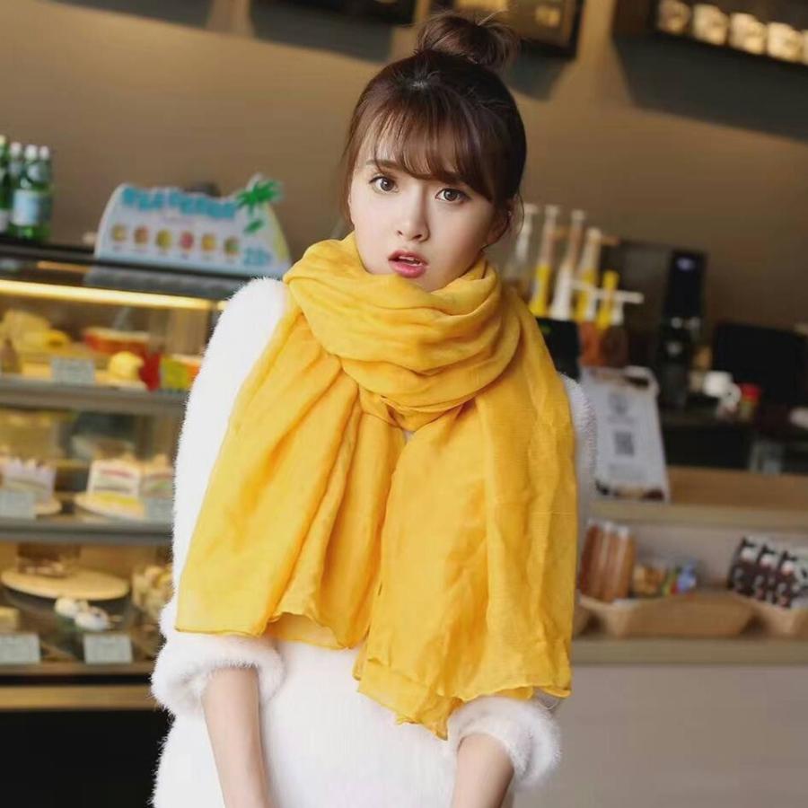 plusnao ストール マフラー ショール 羽織 大判 男女兼用 無地