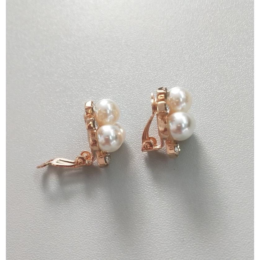 ヘッドコサージュ イヤリング 2点セット レディース 女性 ブライダル ヘアアクセサリー ヘアクリップ ヘッドドレス 髪飾り アクセサリー 耳飾り バ | plusnao | 02