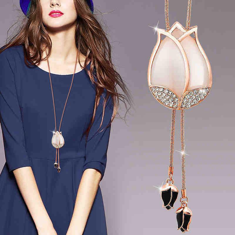 plusnao ロングネックレス ペンダント レディース アクセサリー 首飾り