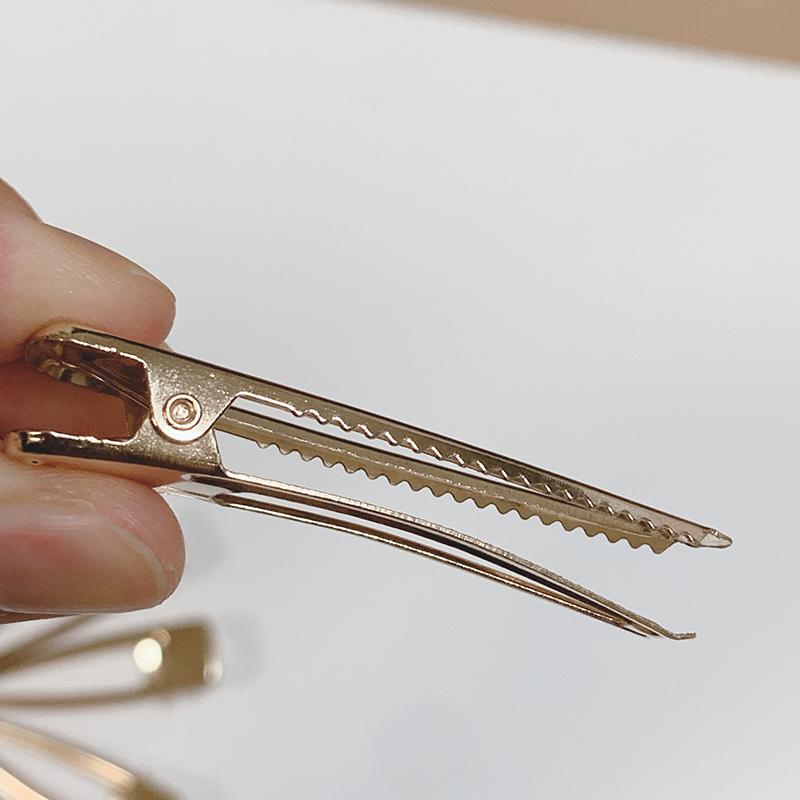 ヘアピン土台 アクセサリーパーツ 10本セット ヘアクリップ 金属パーツ  