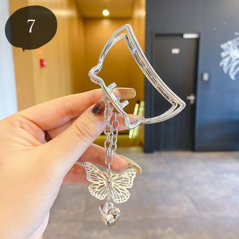 贈物 蝶々 バタフライ キラキラ バンスクリップ ヘアクリップ ヘア