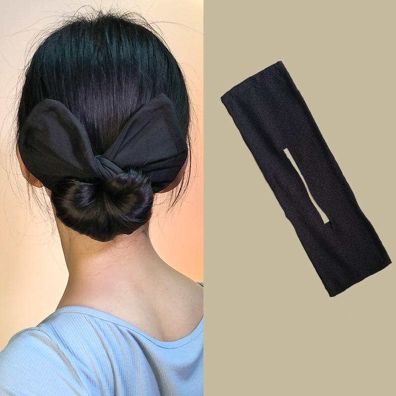 デフトバン　試着のみ　ワイヤー入り　ヘアアクセサリー　まとめ髪　黒 デフトバン 試着のみ ワイヤー入り ヘアアクセサリー まとめ髪