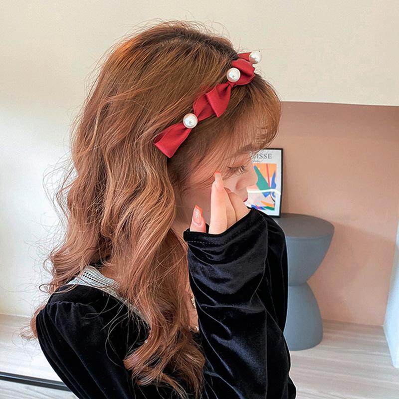 カチューシャ レディース 女性 ファッション小物 ヘアアクセサリー 髪飾り ヘアアレンジ リボン フェイクパール ビーズ 単色 シンプル おしゃれ か プラスナオ Paypayモール店 通販 Paypayモール