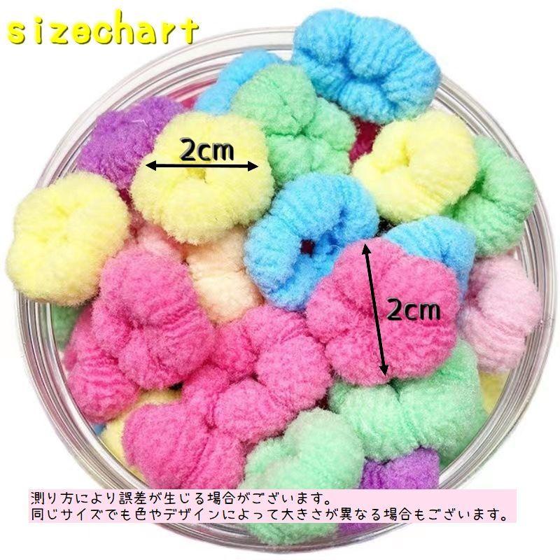 plusnao ヘアゴム 髪ゴム 100個セット キッズ ベビー ジュニア 子供